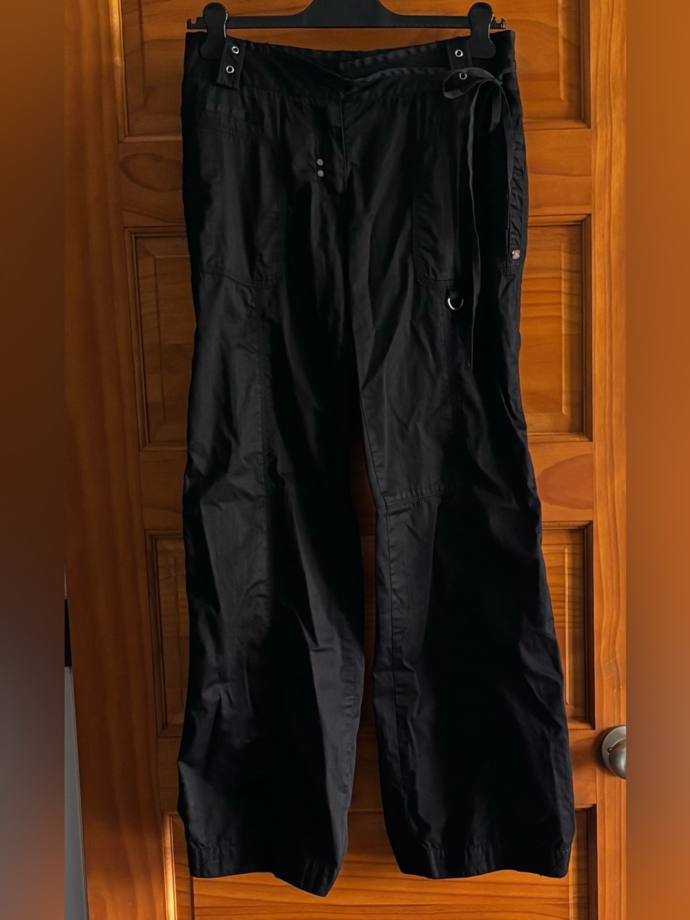 Ted Baker Pants-2005 Black Wide-Leg Cargo